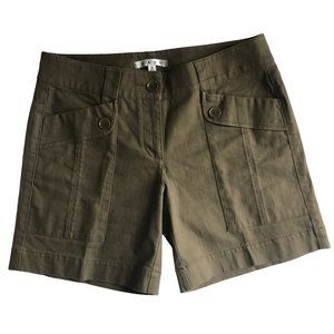 CAbi Olive Green Women's Cargo Shorts